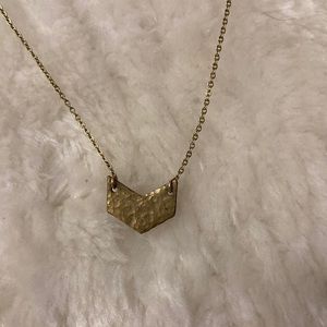 Gold Chevron Necklace